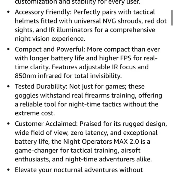 Night Operators Max New in Box - Picture 3 of 4